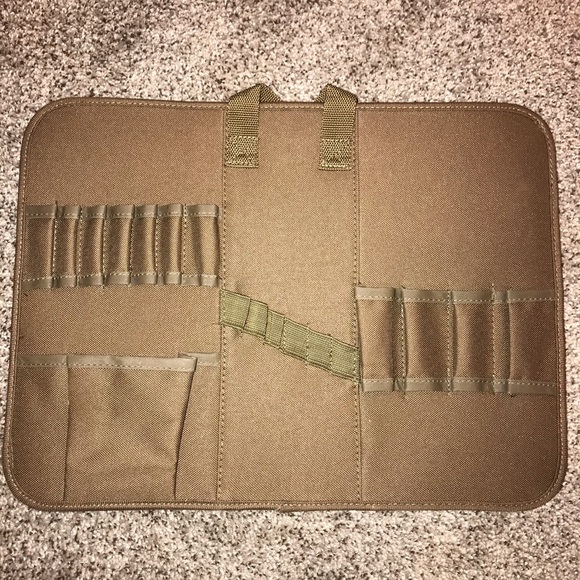 McGuire-Nicholas Green and Tan Canvas Briefcase - Picture 8 of 8